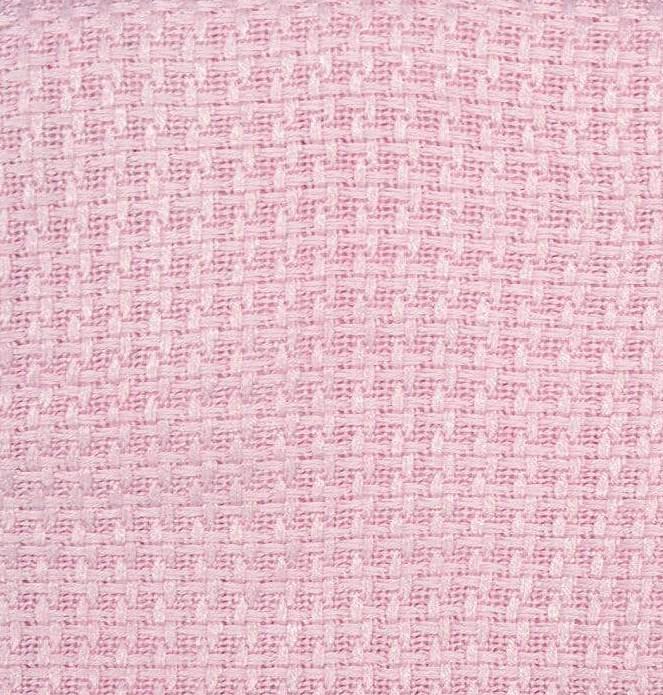 Couverture tricotée bambou - Rose