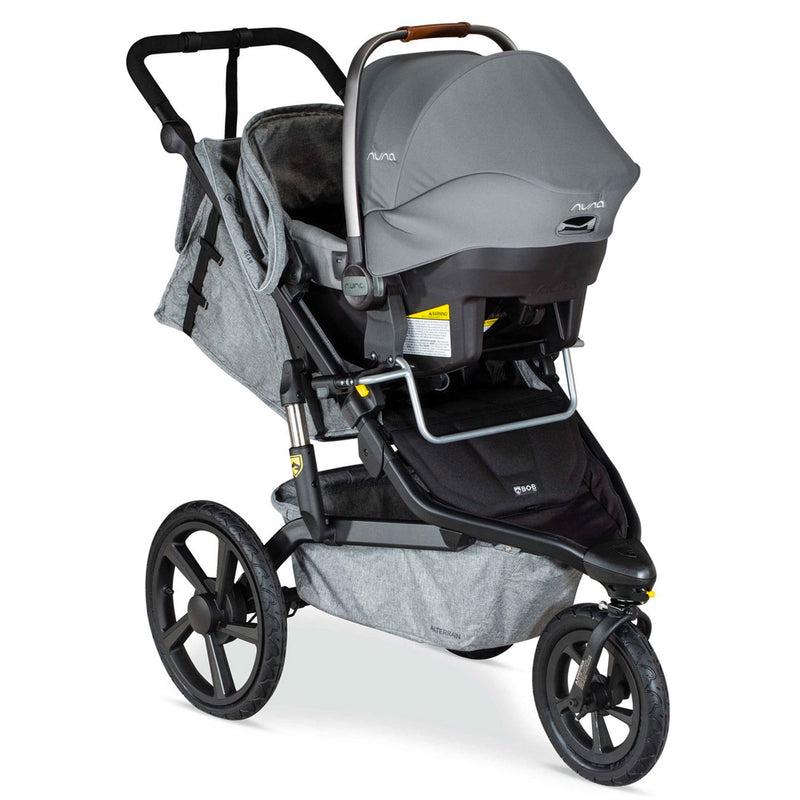 Adaptateur de poussette de jogging simple pour sièges d'auto pour bébé Nuna, Cybex et Maxi Cosi