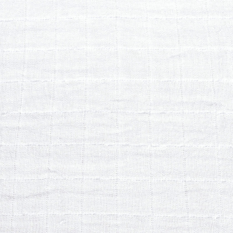 Housse pour matelas à langer en mousseline - Blanc