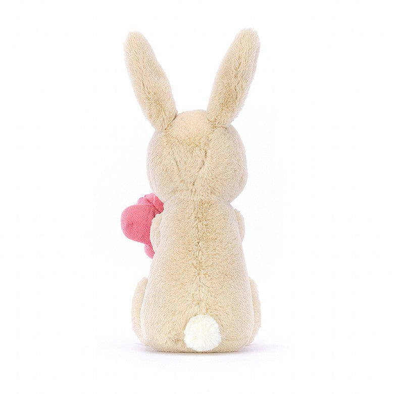 Peluche - Lapin avec pivoine