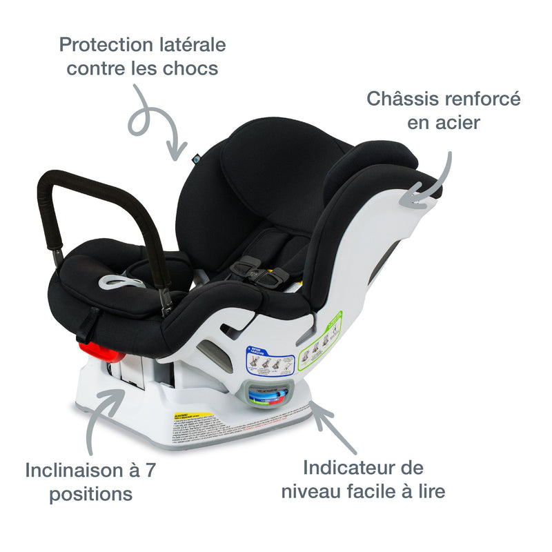 Siège d'auto convertible 2 en 1 Boulevard ClickTight - Contour Noir