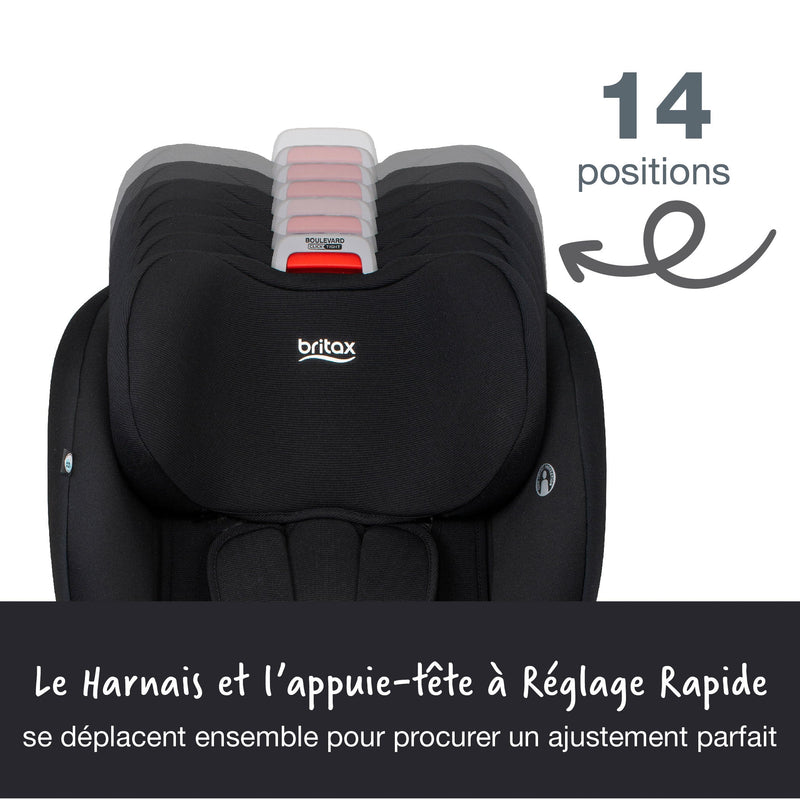 Siège d'auto convertible 2 en 1 Boulevard ClickTight - Contour Noir
