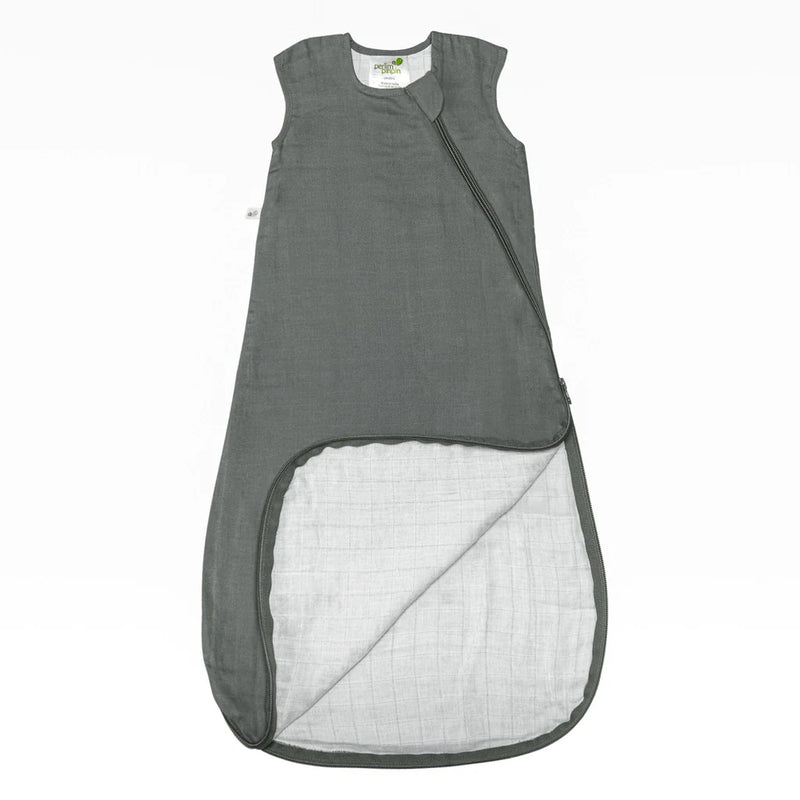 Sac de nuit en mousseline de coton - Charcoal (0.7 tog)