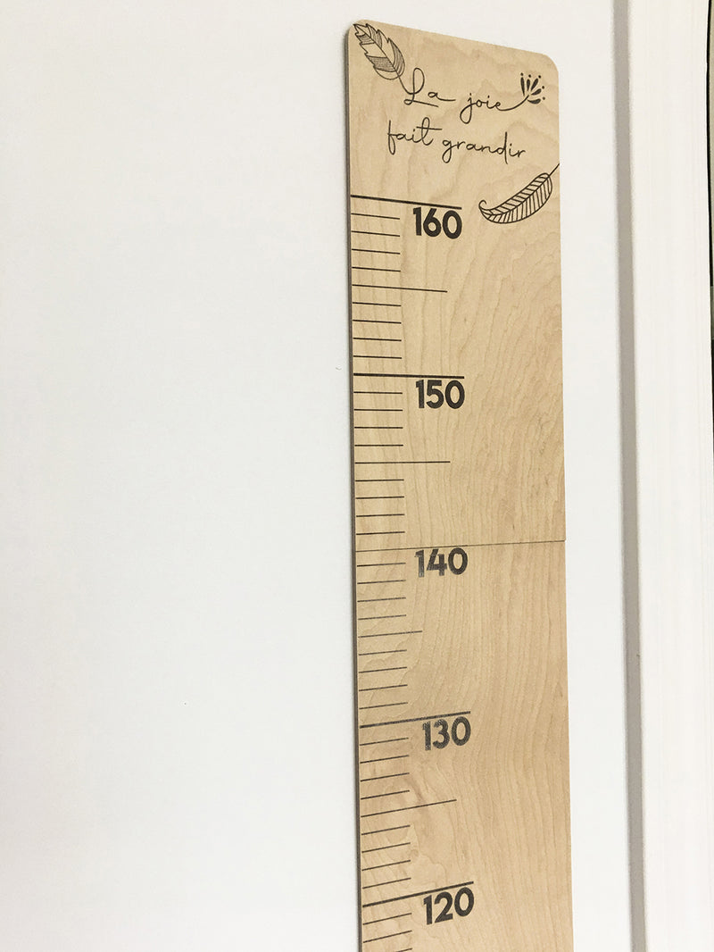 Échelle de croissance en bois