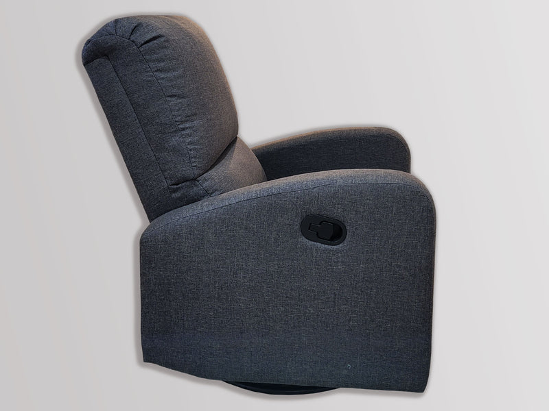 Swivel and reclining armchair BAUME - Dark gray