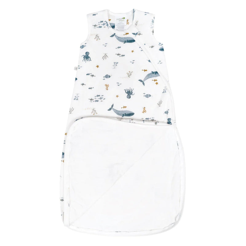 Sac de nuit matelassé en bambou -Fond marin (1 tog)