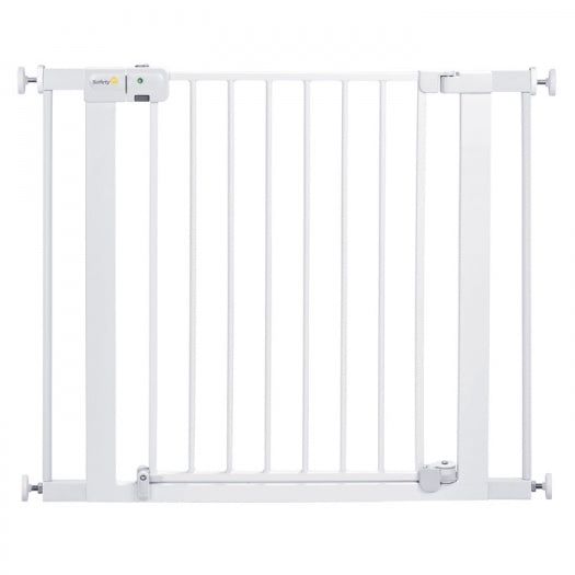 Barrière avec porte a fermeture automatique mains libres - Blanc