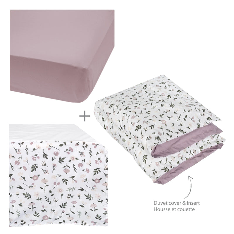 Ensemble de 4 morceaux - Floral