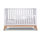 Ensemble bassinette classique Donatello et meuble 3 tiroirs Caravaggio - Blanc et naturel