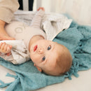 Couverture de mousseline gaufrée - Sarcelle