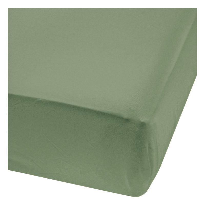 Bamboo fitted sheet - Moss green