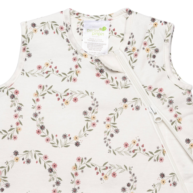 Bamboo quilted sleep bag 2.5 togs - Floral