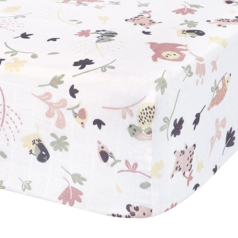 Drap contour mousseline - Jungle lotus