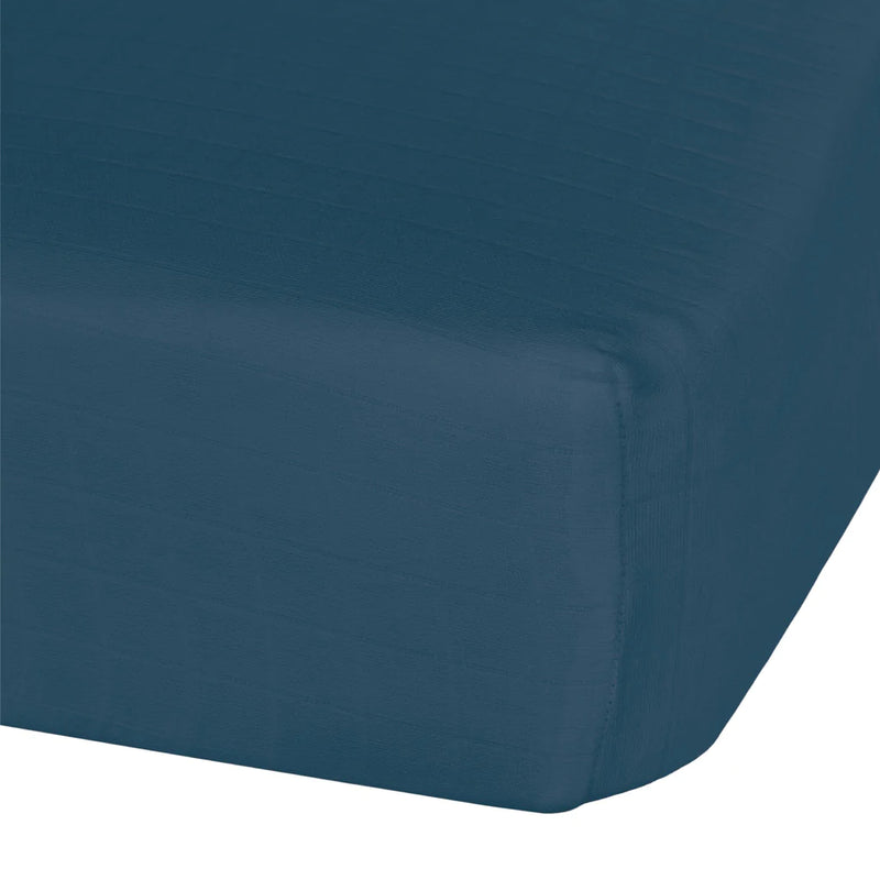 Drap contour mousseline - Marine