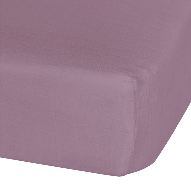 Drap contour en mousseline - Prune