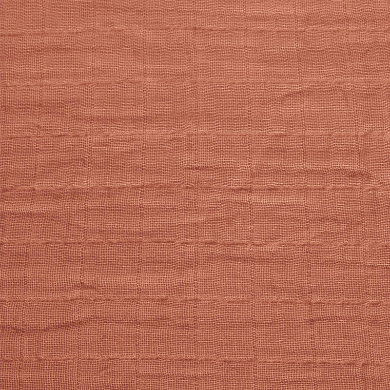 Drap contour en mousseline - Cannelle