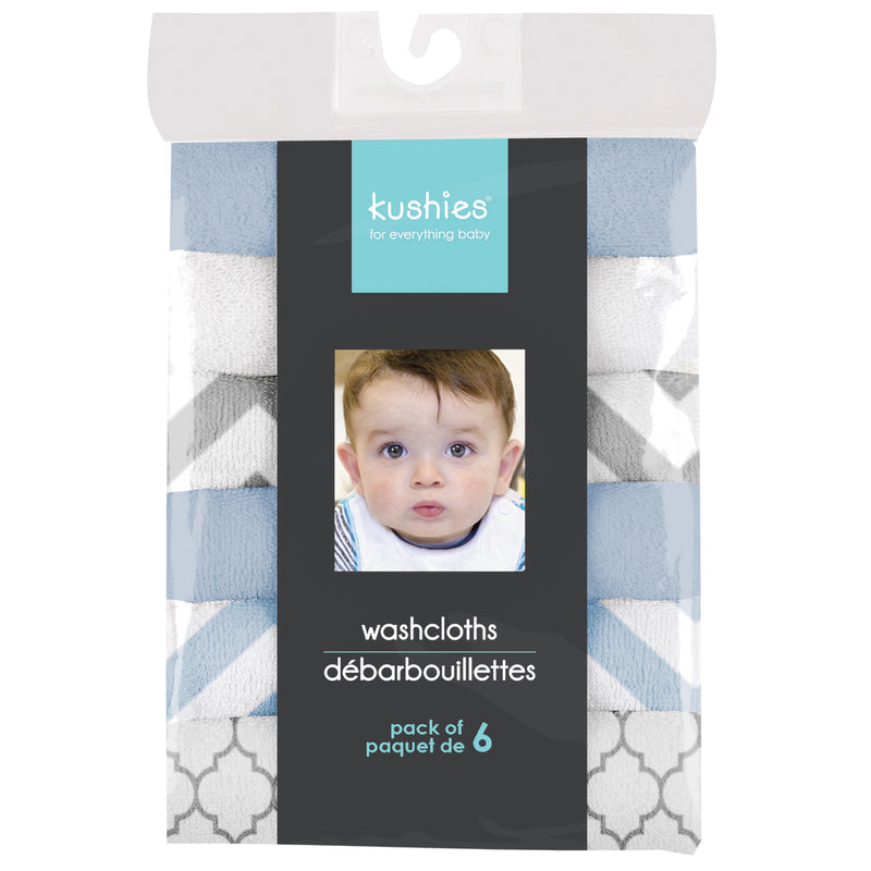 6-Pack Washcloths | Boy Prints