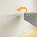 Console média murale 55" City Life - Chêne vieilli