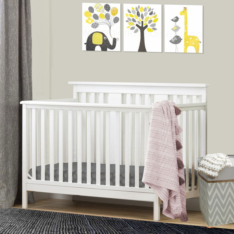 Crib with transition barrier - ADAMS - White