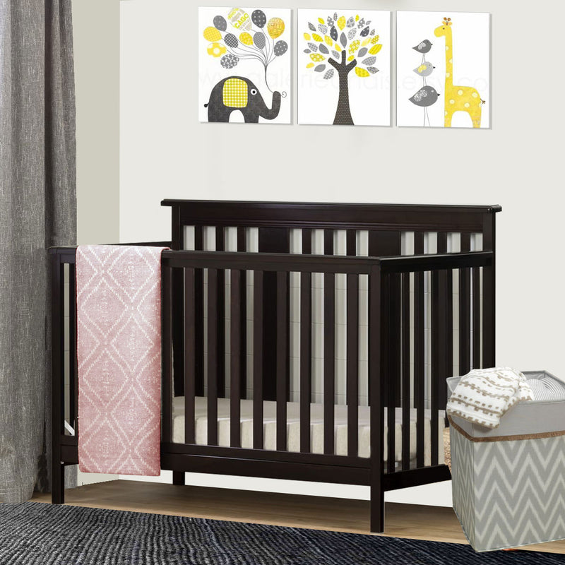 Crib with transition barrier - ADAMS - Black