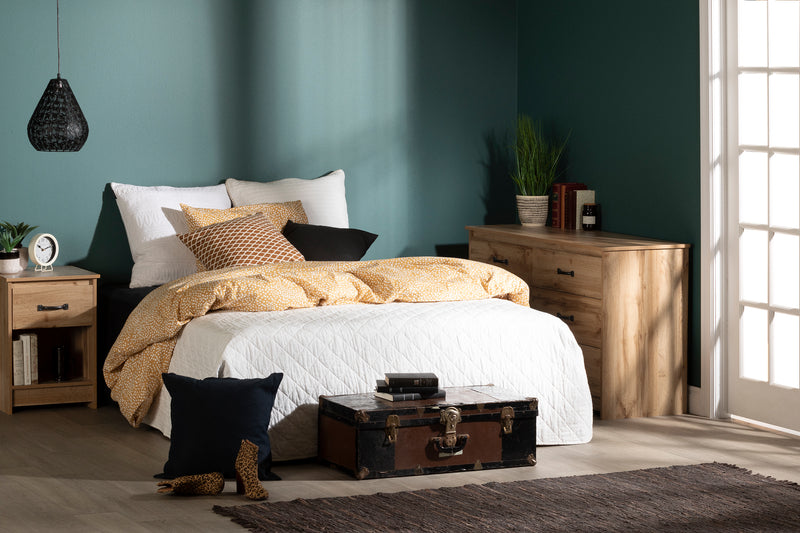 6-drawer double dresser - Tassio Nordic oak