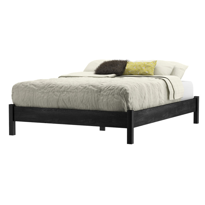 Lit plateforme 54" Fynn - Chêne gris