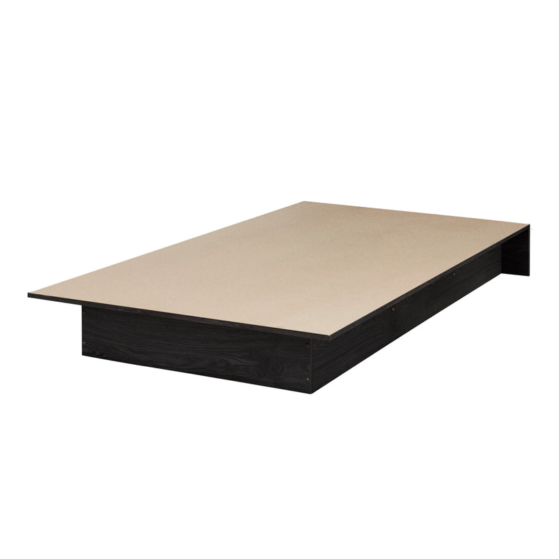 Lit plateforme simple 39" Libra - Chêne gris