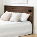 Tao - Double/Queen Headboard with Shelf -- Natural Walnut