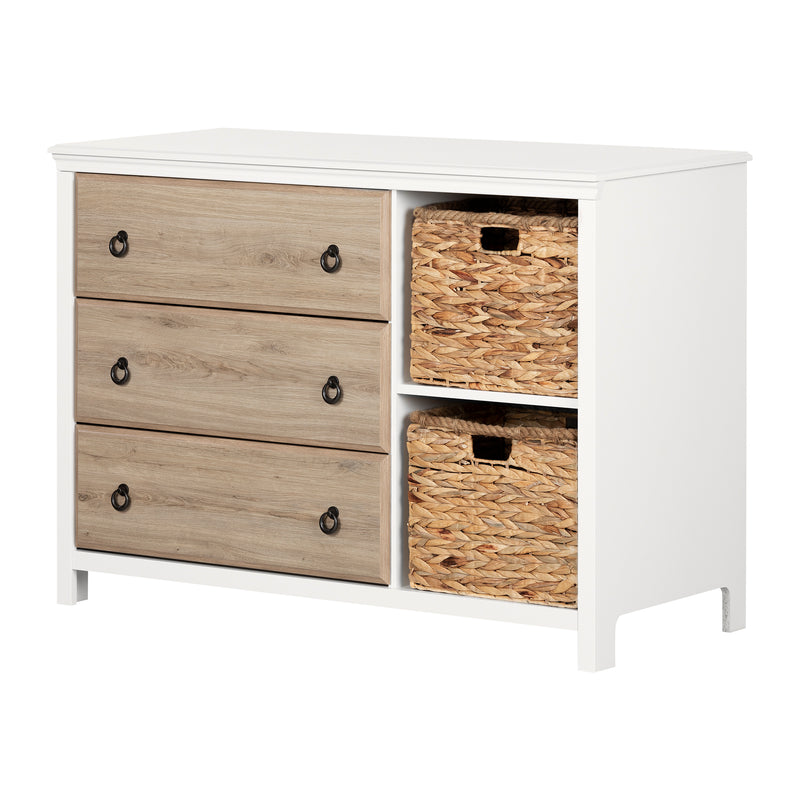Cotton Candy - 3 Drawer Chest with Baskets