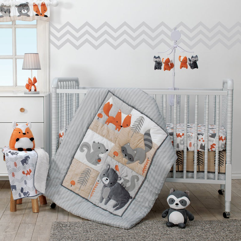 Acorn 3-Piece Crib Bedding Set