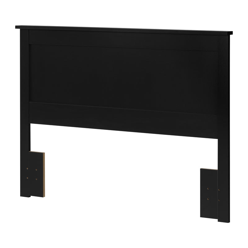 Tête de lit double/queen 54"/60" Vito-Noir solide