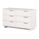 Bureau double 6 tiroirs Cavalleri -Blanc solide