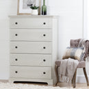 Avilla - Chest of 5 drawers - Winter oak