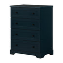 Commode 4 tiroirs Hazen - Bleu marin