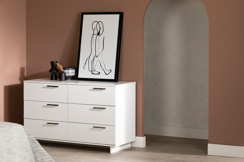 Cavalleri - 6 Drawer Double Dresser -- Pure White