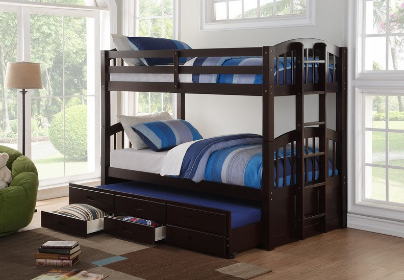 Captain Bunk Bed 39 "/ 39"- Espresso