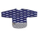 Bavoir imperméable avec manches - Moustache