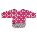 Bavoir imperméable avec manches - Fleurs Moderne — Kushies Baby