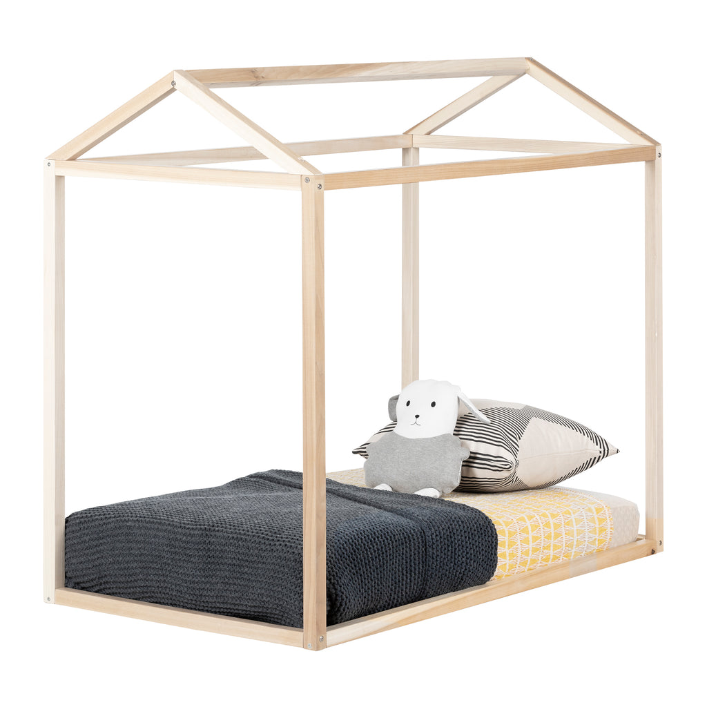 Lit couchette-crèche (co-sleper) en bois naturel, disponible en ligne