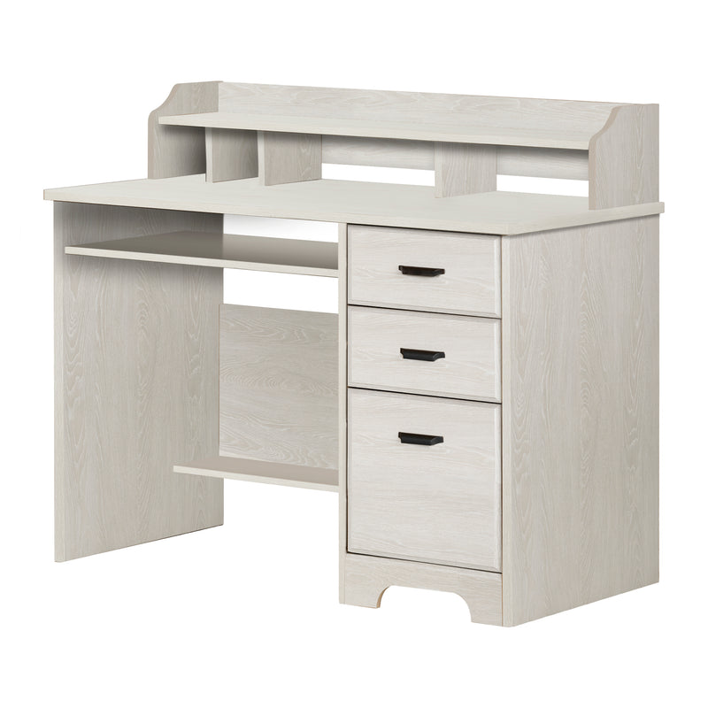 Winter Oak 2-Drawer Desk - Versa