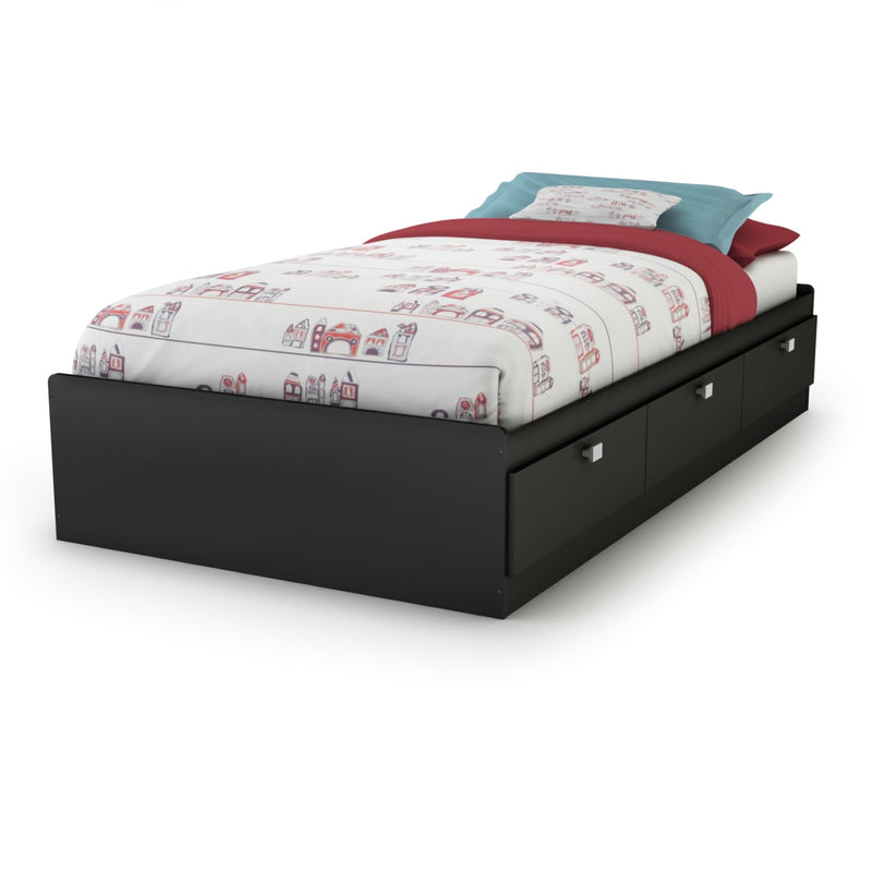 Lit matelot 3 tiroirs simple 39" Spark - Noir