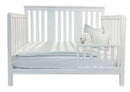 Crib with transition barrier - ADAMS - White