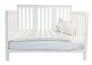 Crib with transition barrier - ADAMS - White
