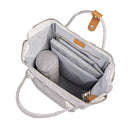 Sac à couches Mani - Gris chiné