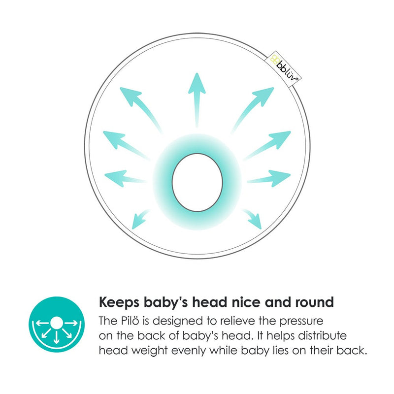 Pilö - Ergonomic baby headrest - Cool gray