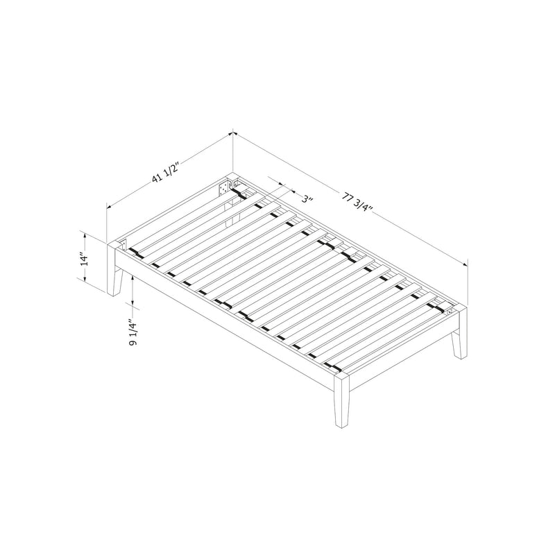 Vito - Solid Wood Platform Bed