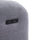 Fauteuil Berçant Pivotant Manuel avec port USB - Gris pâle