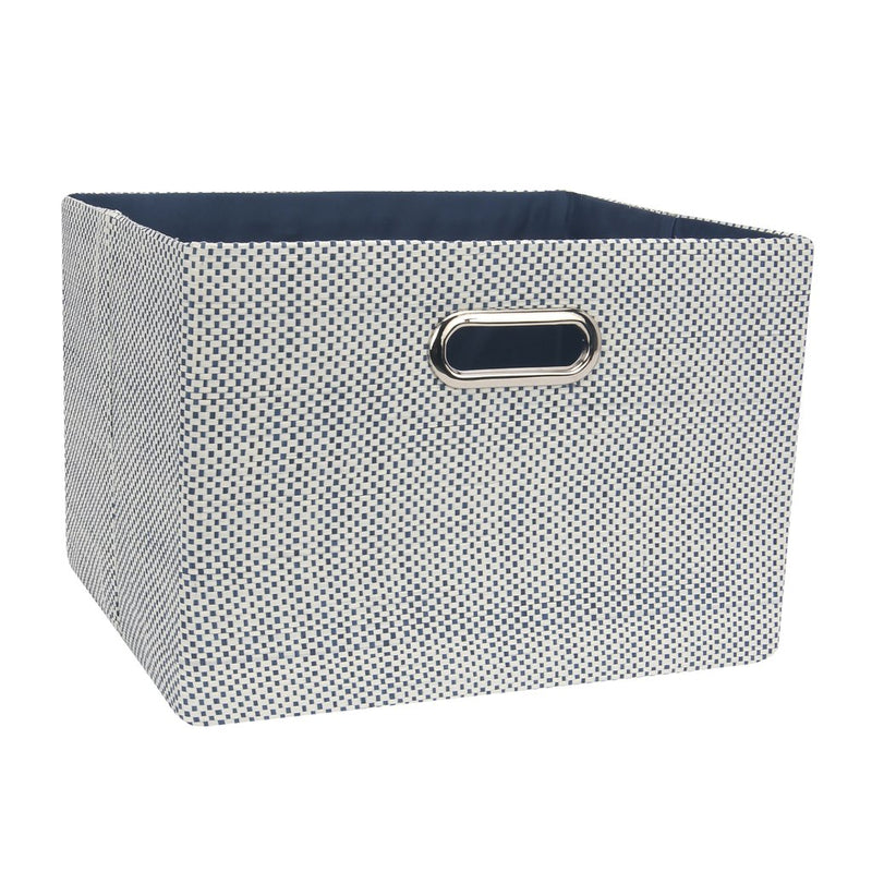 Panier de rangement - Bleu et blanc