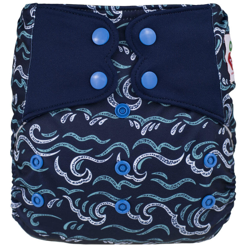 Elf Pocket diaper - Blue Waves