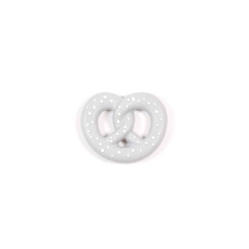 Jouet de dentition bretzel - Gris pâle